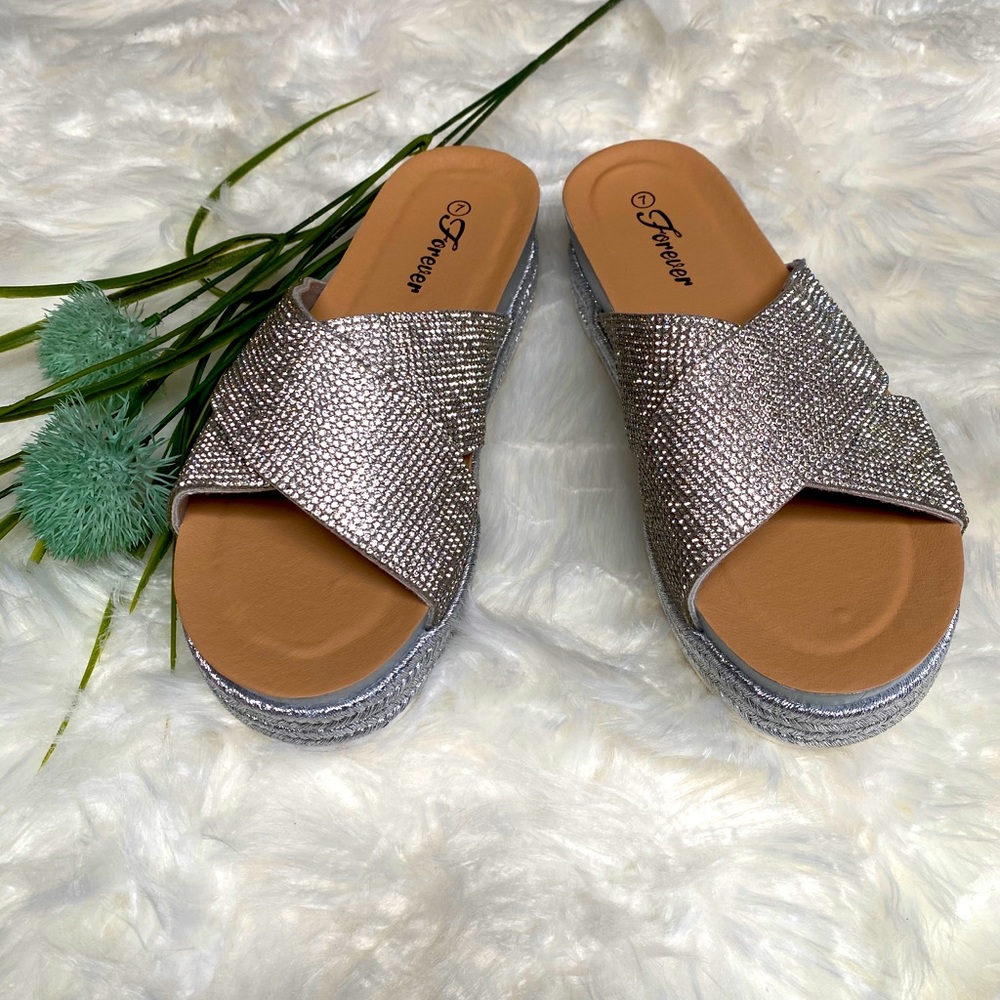 Platform Bling Sandal. So Cute and So Comfortable
